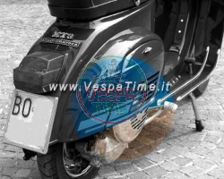 Kit adesivi trasferibili laterali blu Vespa 125 ET3 - ELECTRONIC