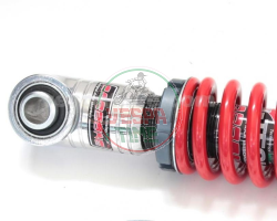 Amortiguador delantero ajustable CARBONE HI-TECH Vespa 50-90-125 - CROMO, RESORTE ROJO