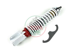 Amortiguador delantero CARBONE regulable Vespa PX-PE, 3 posiciones, corpo y muelle blanca