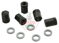 Llanta rueda tubeless SIP 2.0 TUBELESS 2.10-10 pollici per Vespa 50-90-125-150-200, negra con borde aluminio