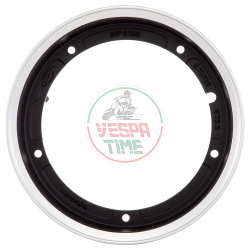 Llanta rueda tubeless SIP 2.0 TUBELESS 2.10-10 pollici per Vespa 50-90-125-150-200, negra con borde aluminio