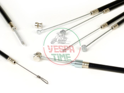 Kit transmisión completa, cables más funda BGM PRO para Vespa PX-PE 1°SERIE - NEGRO