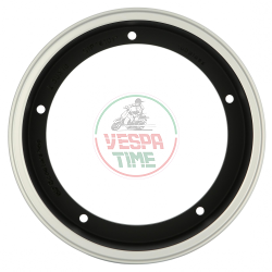 Llanta rueda tubeless SIP 2.0 TUBELESS 2.50-10 pollici per Vespa 50-90-125-150-200, negra con borde aluminio