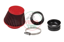 Air filter  MALOSSI RED FILTER E18 Ø 40/50/60,L=95mm for carburetors PHBH - MIKUNI - KEIHIN