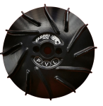 Ventola FABBRI RACING 350g per accensioni elettroniche PVL, in alluminio RDP, nera, per Vespa SMALLFRAME