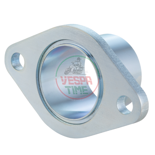 Exhaust Manifold Stub SIP PERFORMANCE "Race",steel,for cylinder QUATTRINI M1X 172cc, screwed outlet, incl. screws for Vespa 125 GTR 2°/TS/150 Sprint 2°/V/Super 2°/PX125-150/PE/Lusso/Cosa