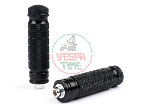 Reposapiés MC PROPARTS para ciclomotores Piaggio, Bravo, Ciao, Boxer, Si, SuperBravo, fabricado en CNC, acero inoxidable