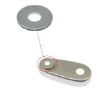 RONDELLA PIANA Ø mm.8x24x2 ESTERNA PER SCATOLETTA SOSPENSIONE ATTACCO AMMORTIZZATORE VESPA 50-90-125 PRIMAVERA-ET3-PK 50-PK 50 XL