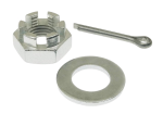 KIT DADO, RONDELLA, COPPIGLIA FISSA TAMBURO RUOTA ANTERIORE VESPA 50-90-125 PRIMAVERA-ET3-PK 50-PK 50 XL
