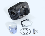 POLINI cast iron cylinder kit d.43, 63cc, pin 10 WITHOUT HEAD for Piaggio CIAO, BRAVO, SI, BOXER mopeds