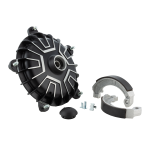 Kit tamburo anteriore F.A.ITALIA per Vespa PX80-200E 2°/Lusso/T5, nero argento