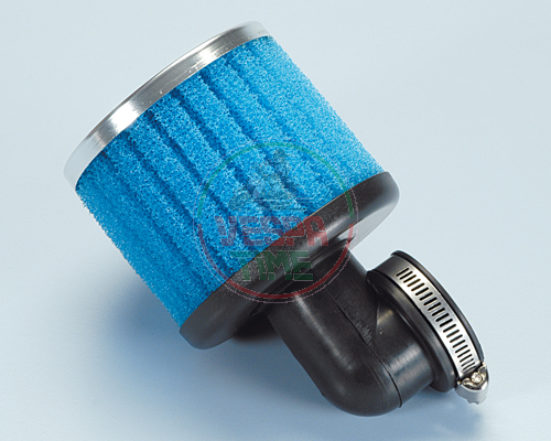 Filtro airbox POLINI 90° para carburadores DELL'ORTO PHBL - D.38mm, L. 125mm, cono 80mm