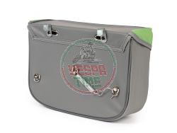 Piaggio Ciao Moped Side Rack Bag Green Grey Waterproof