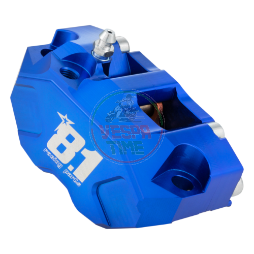 Pinza de freno OTTOPUNTOUNO Hurricane 8.1 Avional CNC, distancia entre ejes de 84 mm, radial de 4 pistones, anodizado AZUL