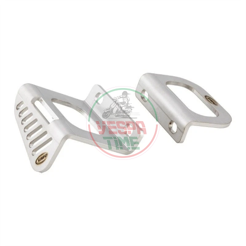 Staffe VMC fissaggio fori cavalletto centrale per fissaggio tanica benzina, borsa su pedana per Vespa Smallframe e Largeframe