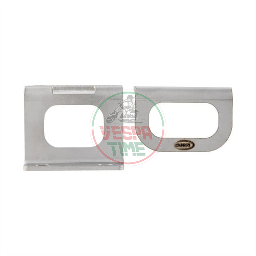Staffe VMC fissaggio fori cavalletto centrale per fissaggio tanica benzina, borsa su pedana per Vespa Smallframe e Largeframe