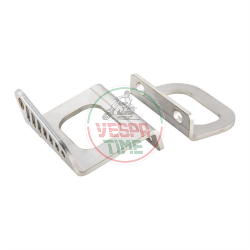 Staffe VMC fissaggio fori cavalletto centrale per fissaggio tanica benzina, borsa su pedana per Vespa Smallframe e Largeframe