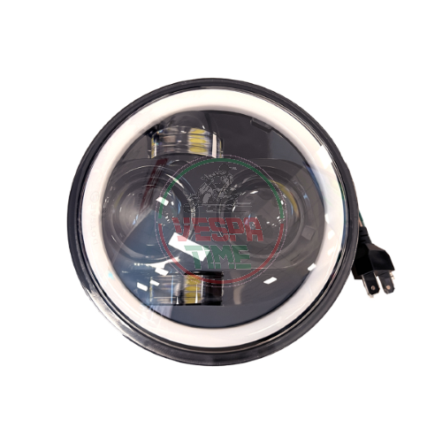 EVOK IRON LED-Scheinwerfer für Vespa PK, 150 mm Durchmesser, mit Gläsern wie für die Vespa PX-Version