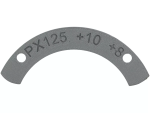 Dima di fresatura BGM PRO per valvola rotante di aspirazione per motori Vespa Largeframe 3 travasi, +10° da PMS/ +8° a PMS, Vespa PX125, PX150, LML 2T, Sprint Veloce