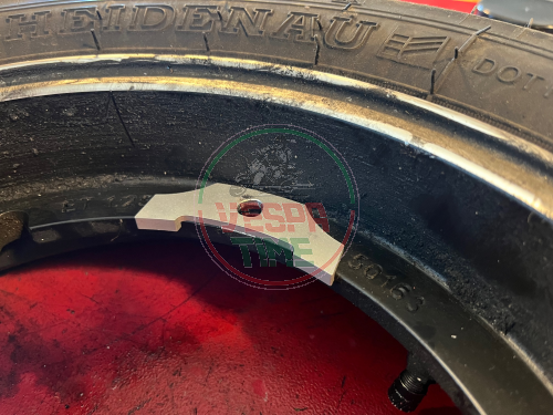 Kit espaciador SIP de 2,5 mm de espesor para centrar llantas tubeless Vespa SIP 2.50-10 con neumáticos anchos 100-80/90-10