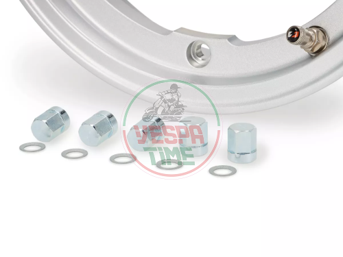 Cerchio in lega tubeless BGM PRO Superstrong 2.10-10 Vespa 50, 125 ET3 Primavera, PK, PX, T5 - grigio metallizzato
