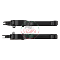 MG Biketec adjustable black sports brake and clutch lever kit, for Vespa
