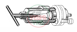 Puller bearings crankshaft