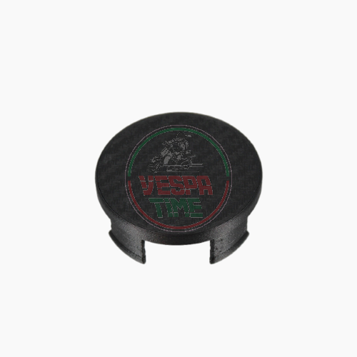 EVOK speedometer hole cap with CARBON texture for Vespa 50 N L R
