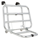 Portapacchi anteriore per Vespa 50 N L R SPECIAL, 125 Primavera, ET3, Sprint, Super, Rally, GT, GL, GS, TS, PX, PE, T5, LML, aderente allo scudo