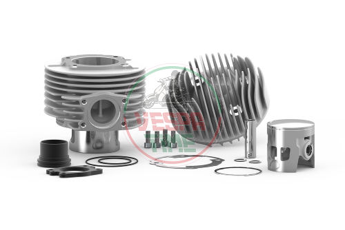 GRUPO TÉRMICO MALOSSI MHR Ø 63 ALUMINIO CVF2 PESADOR Ø 15 Vespa PX 125-150, 60mm