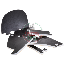Sound insulation for the spare wheel side of the bonnet for Vespa PX-PE-T5 - 10mm thick