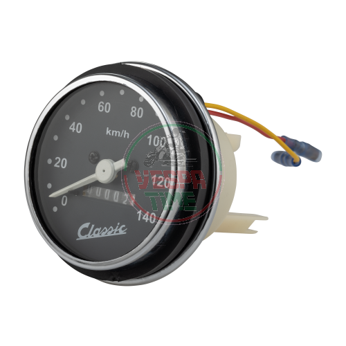 SIP CLASSIC speedometer for Vespa PK50-125/S/SS with chrome frame, scaled 140 km/h