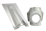 Nasello copriclacson in metallo per Vespa 125gtr/ts, 125/150super, 150sprint/sprint veloce, 180/200rally - logo esagonale