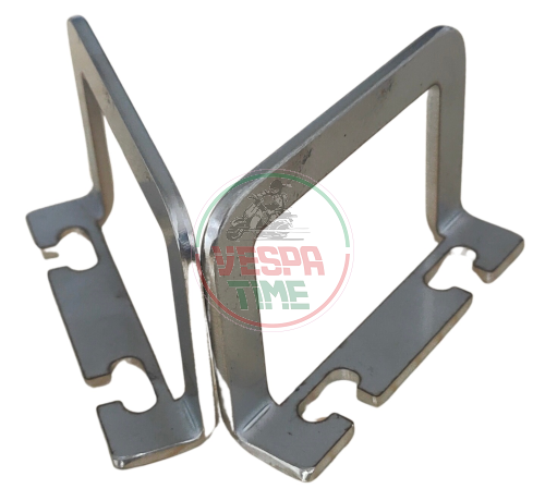 Piastre staffe VTR per cavalletto centrale, con gancio portabagagli per Vespa Largeframe/Smallframe