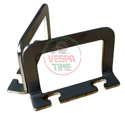 Piastre staffe VTR per cavalletto centrale, con gancio portabagagli per Vespa Largeframe/Smallframe