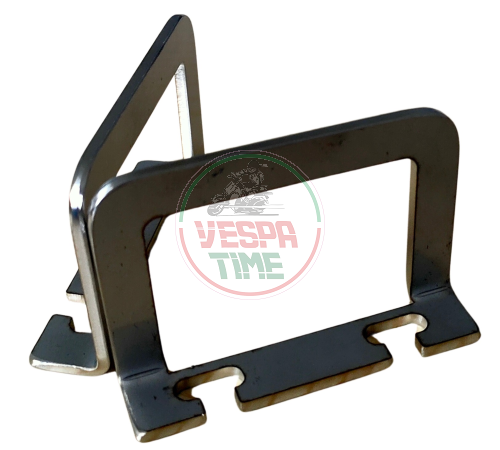 Piastre staffe VTR per cavalletto centrale, con gancio portabagagli per Vespa Largeframe/Smallframe