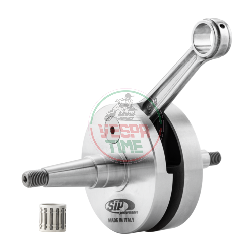 Cigüeñal SIP PERFORMANCE-PRIMATIST con diagrama de distribución modificado para Vespa Rally 200, PX-PE 200, Lusso, MY, Cosa – carrera de 57 mm, biela forjada de 110 mm, bulón de Ø 16 mm.