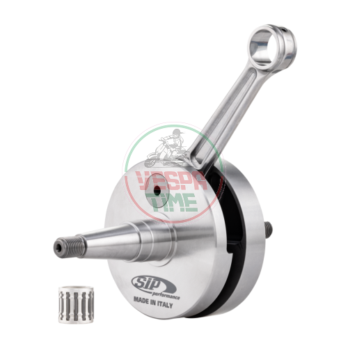 Cigüeñal SIP PERFORMANCE-PRIMATIST con diagrama de distribución modificado para Vespa Rally 200, PX-PE 200, Lusso, MY, Cosa – carrera de 57 mm, biela forjada de 110 mm, bulón de Ø 16 mm.