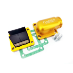 Paquete laminar PINASCO Gold 8X , Colector de 34 mm de diámetro en aluminio anodizado dorado totalmente CNC  para Vespa LARGEFRAME